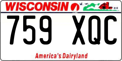WI license plate 759XQC