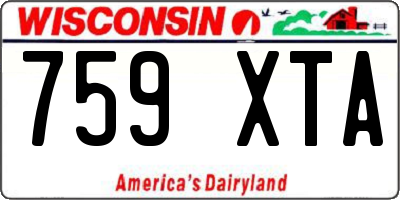 WI license plate 759XTA
