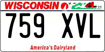 WI license plate 759XVL