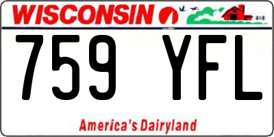 WI license plate 759YFL