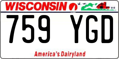 WI license plate 759YGD