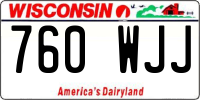WI license plate 760WJJ