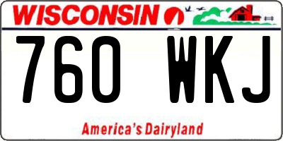 WI license plate 760WKJ