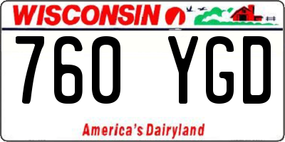 WI license plate 760YGD