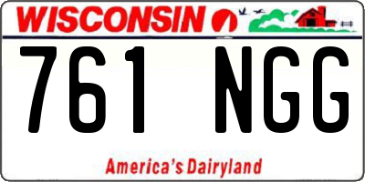 WI license plate 761NGG