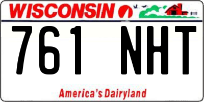 WI license plate 761NHT