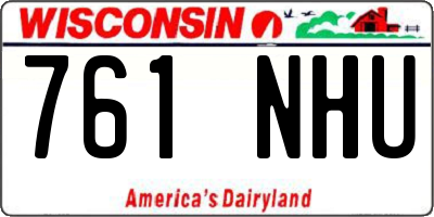 WI license plate 761NHU