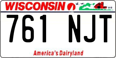 WI license plate 761NJT
