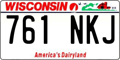 WI license plate 761NKJ