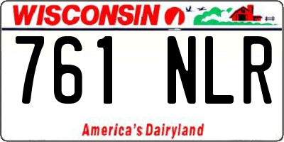 WI license plate 761NLR