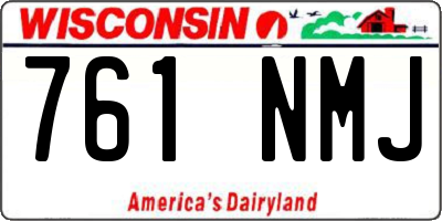 WI license plate 761NMJ