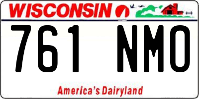 WI license plate 761NMO