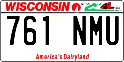 WI license plate 761NMU