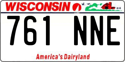 WI license plate 761NNE