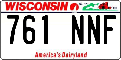 WI license plate 761NNF