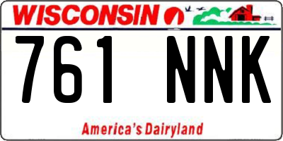 WI license plate 761NNK