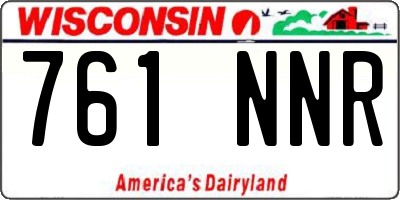 WI license plate 761NNR