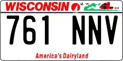 WI license plate 761NNV