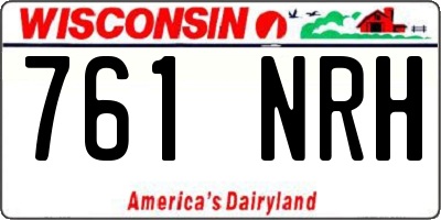 WI license plate 761NRH