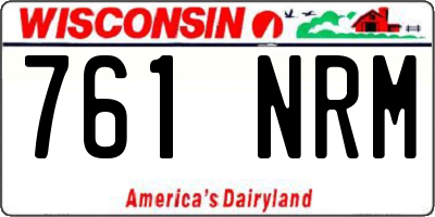 WI license plate 761NRM