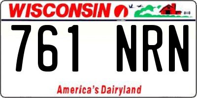 WI license plate 761NRN