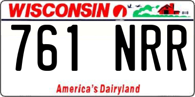 WI license plate 761NRR