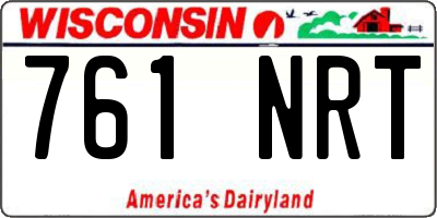 WI license plate 761NRT