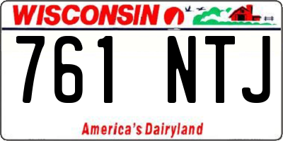 WI license plate 761NTJ
