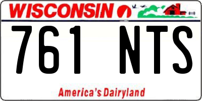 WI license plate 761NTS