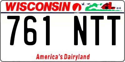 WI license plate 761NTT