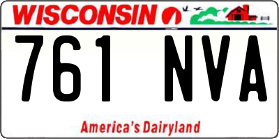 WI license plate 761NVA