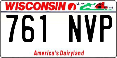 WI license plate 761NVP