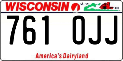 WI license plate 761OJJ