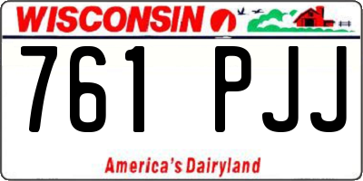 WI license plate 761PJJ