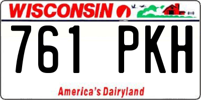 WI license plate 761PKH