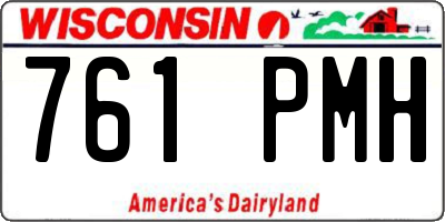 WI license plate 761PMH