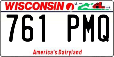 WI license plate 761PMQ