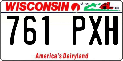 WI license plate 761PXH