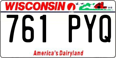 WI license plate 761PYQ