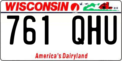 WI license plate 761QHU
