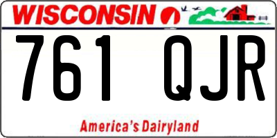 WI license plate 761QJR