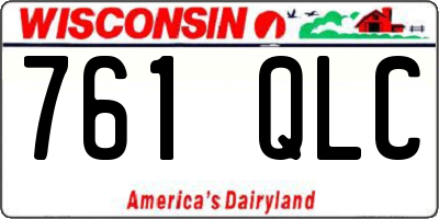 WI license plate 761QLC