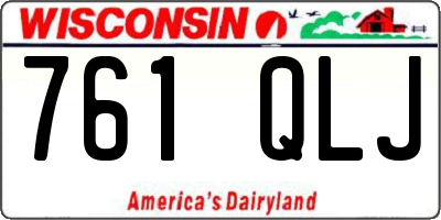 WI license plate 761QLJ