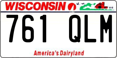 WI license plate 761QLM