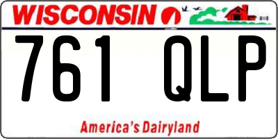 WI license plate 761QLP