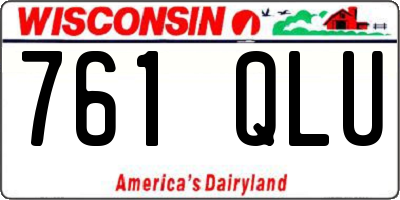 WI license plate 761QLU