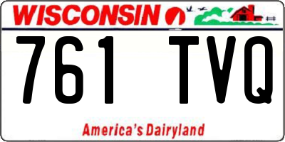 WI license plate 761TVQ