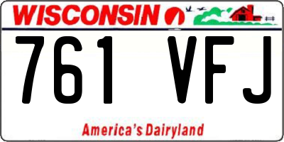 WI license plate 761VFJ