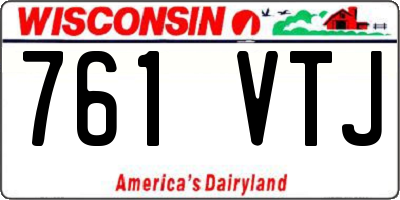 WI license plate 761VTJ