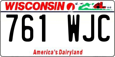 WI license plate 761WJC